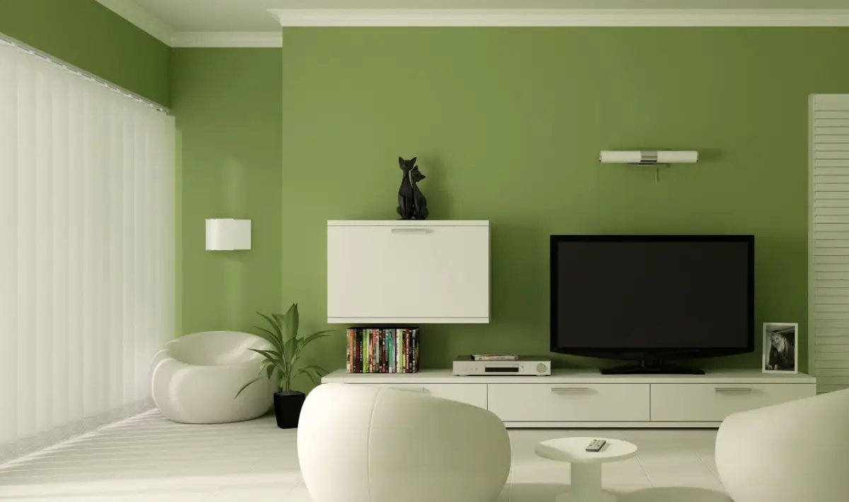 رنگ دیوار سبز زیتونی