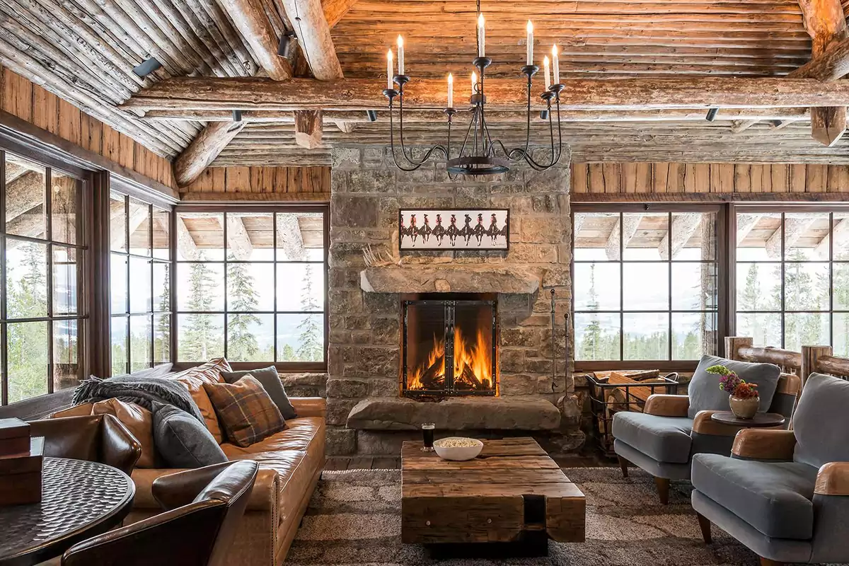 سبک طراحی داخلی روستیک ویلا