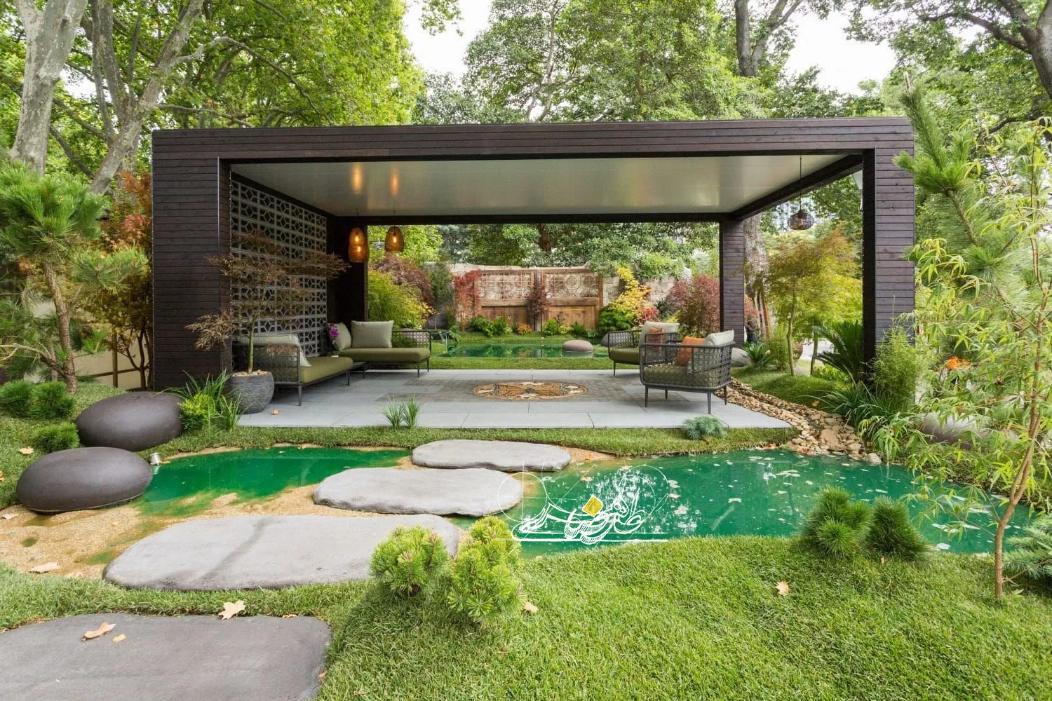 طراحی محوطه ویلا