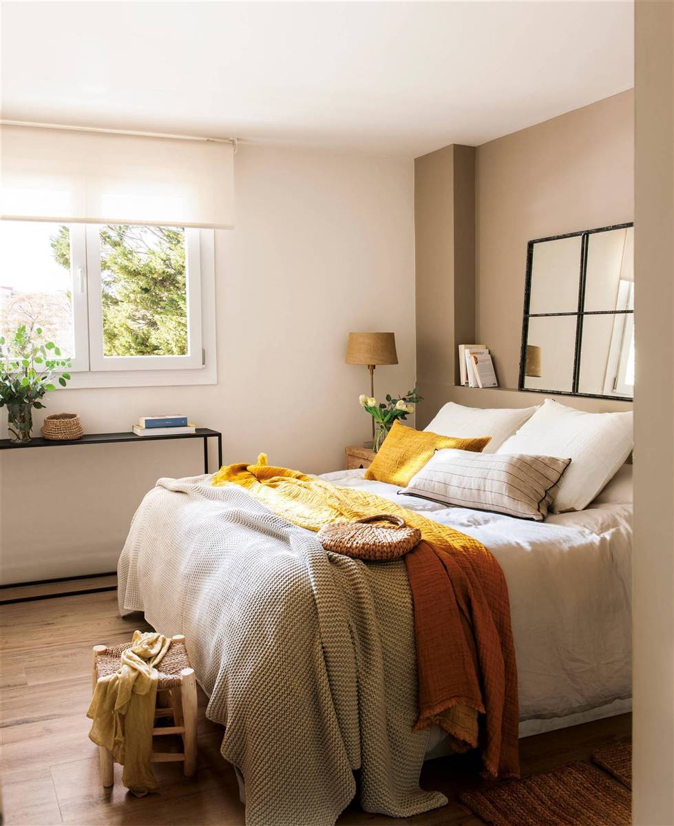 دیوار دو رنگ اتاق خواب