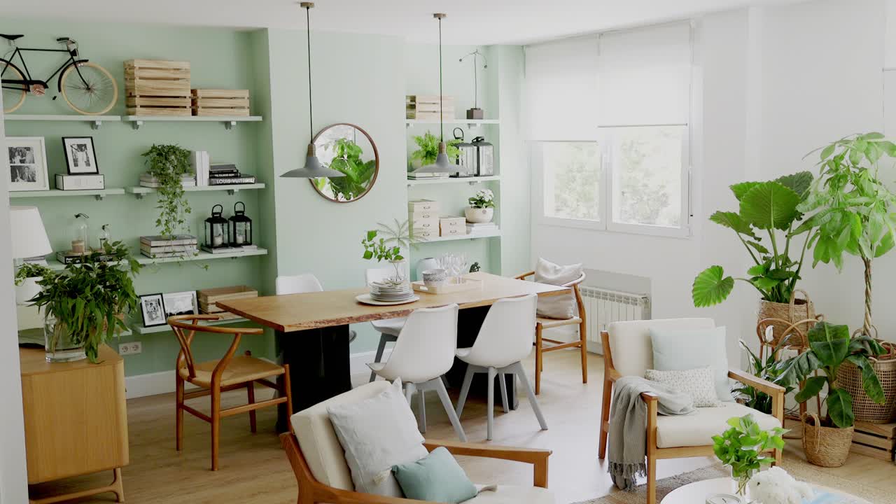 رنگ سبز و سفید در دکوراسیون داخلی