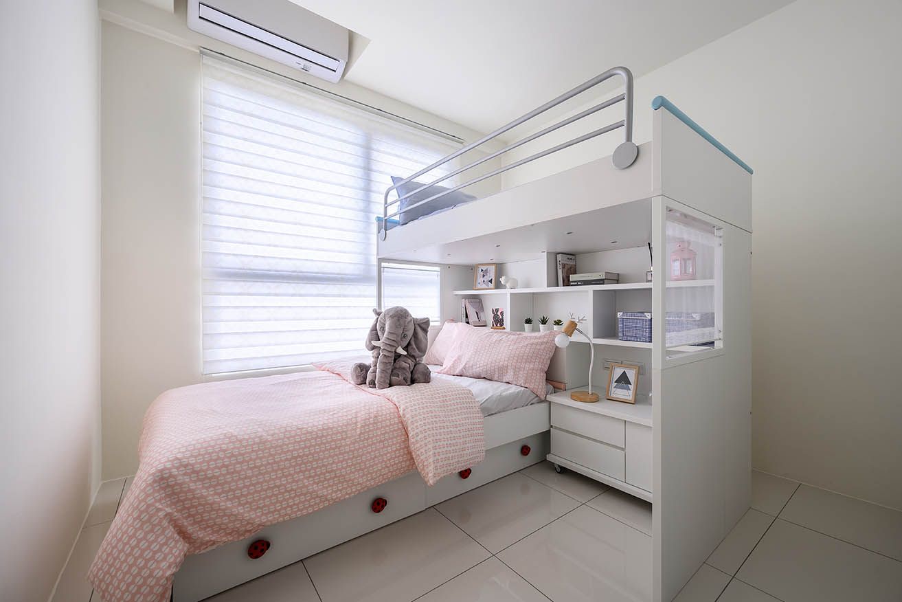 بهینه سازی فضا در اتاق خواب باریک