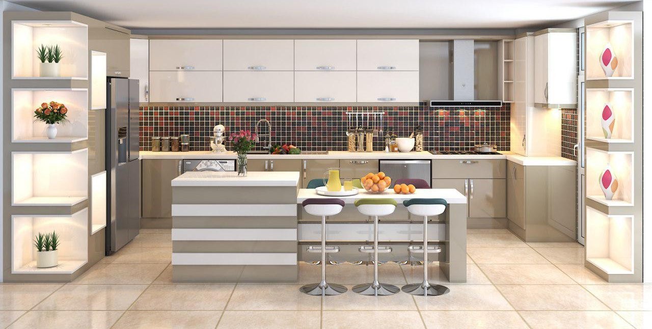 دیوارپوش بین کابینت