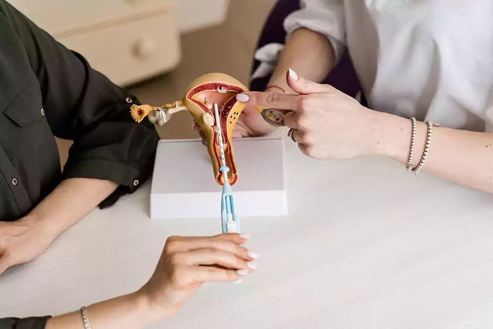 گرفتگی شکم ناشی از IUD