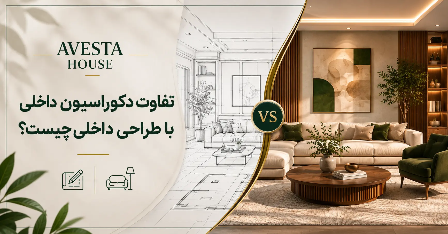 تفاوت دکوراسیون داخلی و طراحی داخلی
