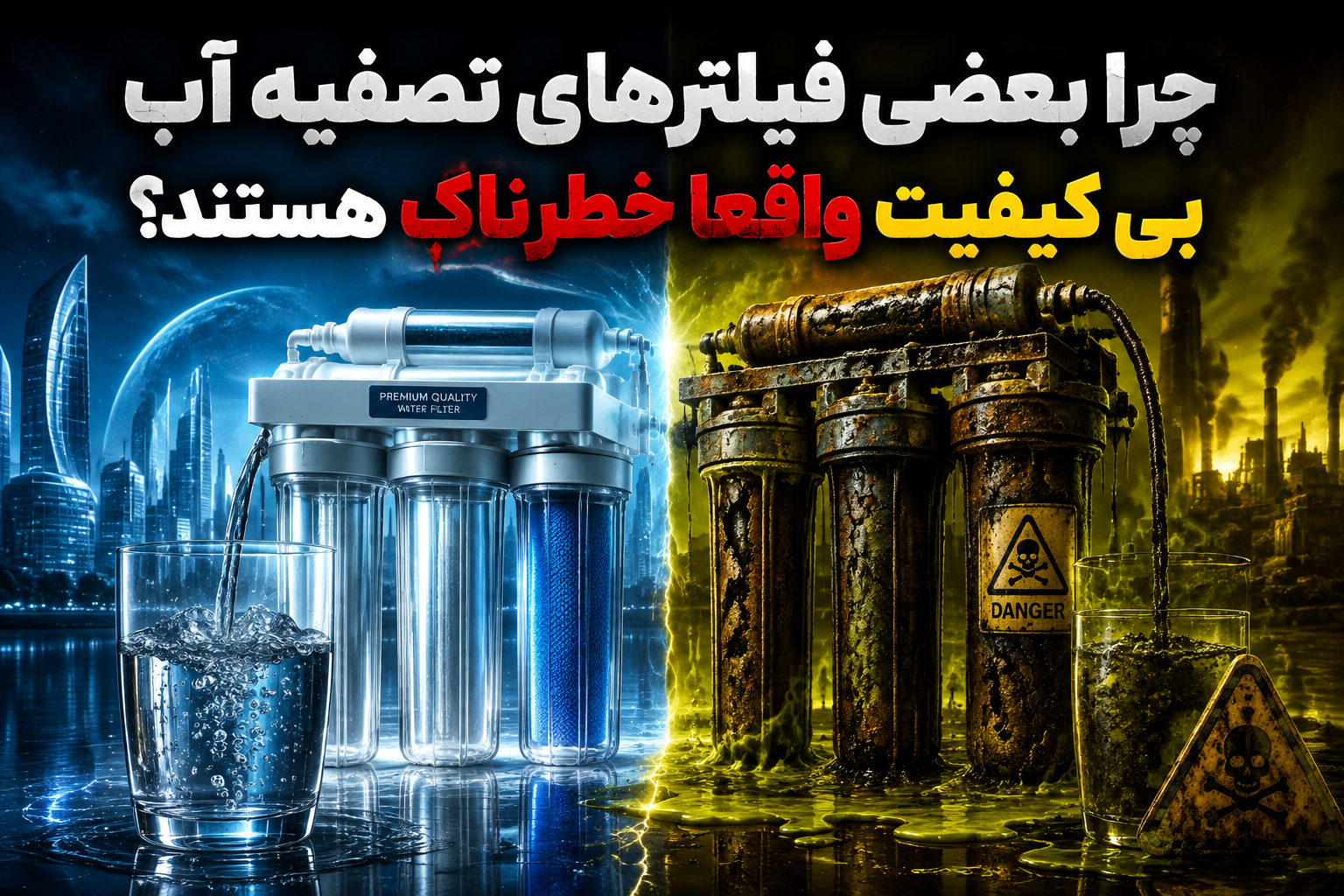 چرا بعضی فیلترهای تصفیه آب بی کیفیت واقعا خطرناک هستند؟